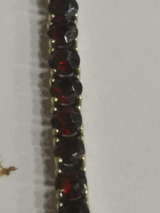 Vind brățară din aur 8kt cu granate Bohemia