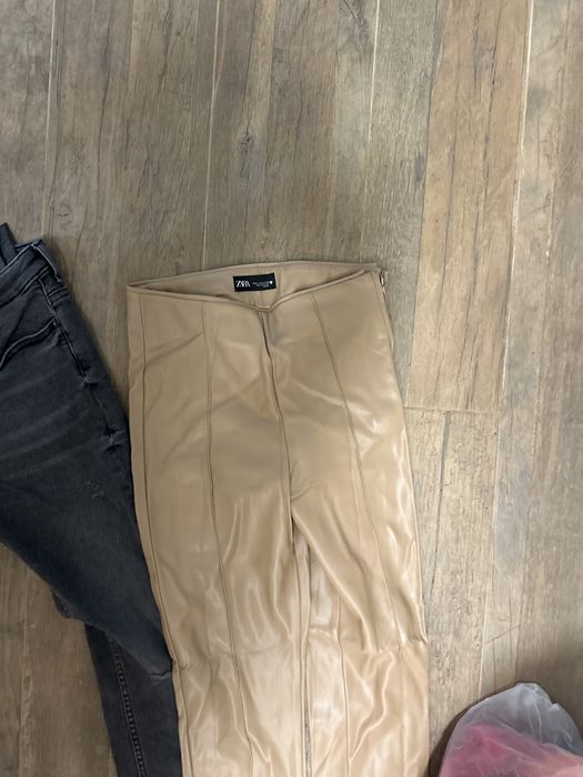 Дънки и кожен клин Zara за 6€ двете