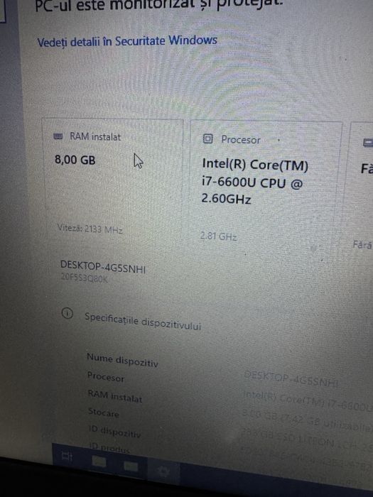 Lenovo ThinkPad T470S Intel® Core™ i7-6600U