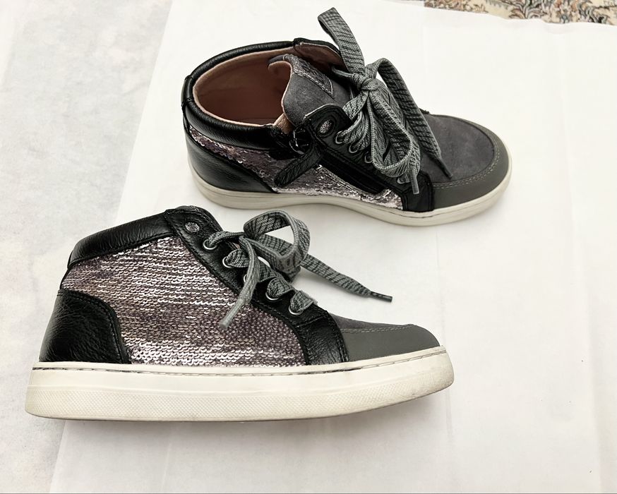 Брендовые детские ботинки кеды для девочки Garvalin Испания.