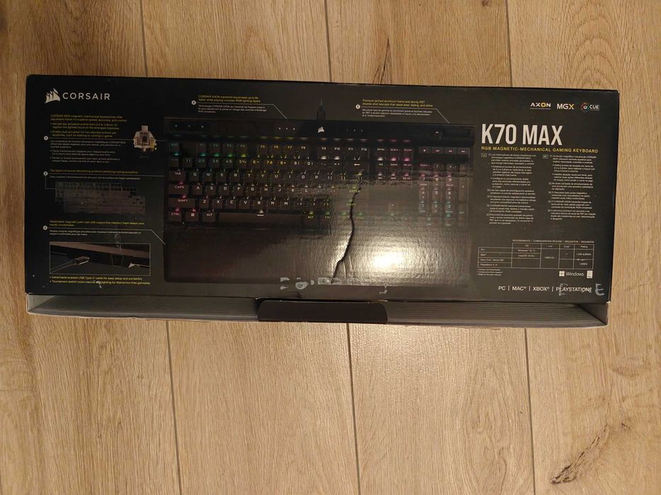 Tastatura Corsair K70 MAX hall effect magnetic 8k rgb