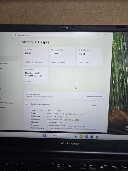 Laptop ASUS  Vivobook 15 X1502V i5-13420H Bmg Amanet 102044
