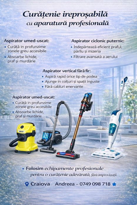 Curățenie profesională case,apartamente,birouri – Craiova