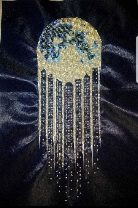 Goblen cusut cu mărgele cehe