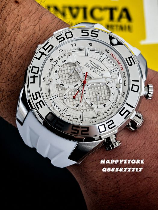 INVICTA Pogo White/Silver 50 mm, Инвикта нов мъжки часовник