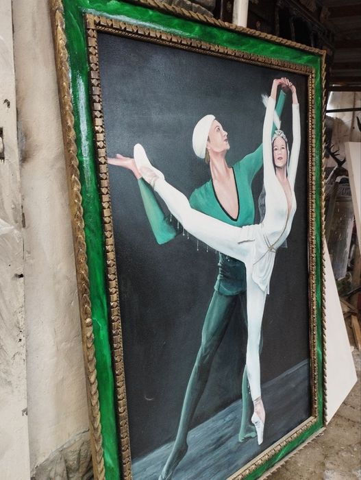 картина мослом ручная работа