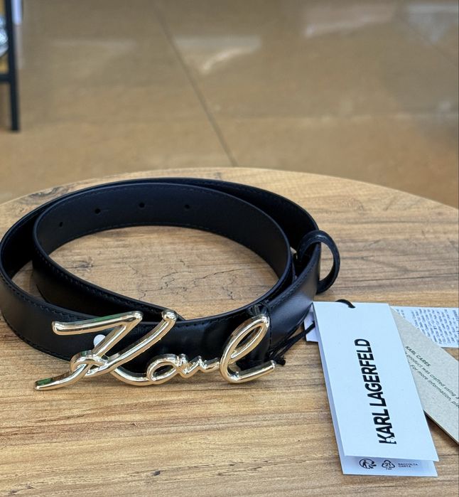 Дамски колан Karl Lagerfeld gold / silver