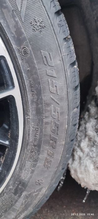 Диски с зимней резиной липучкой