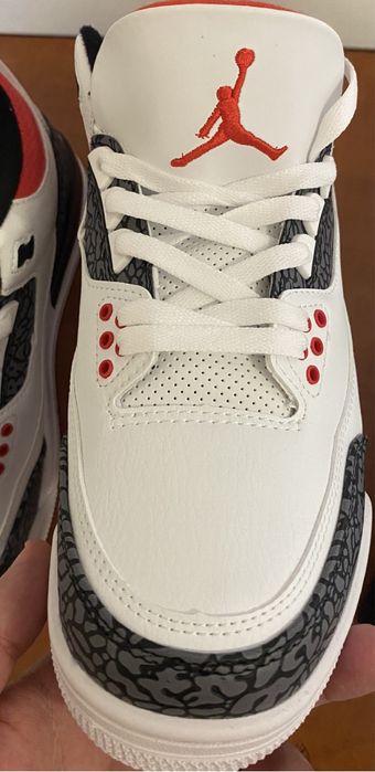 Air Jorrdan 3 Retro Fire Red Denim - Marime 42