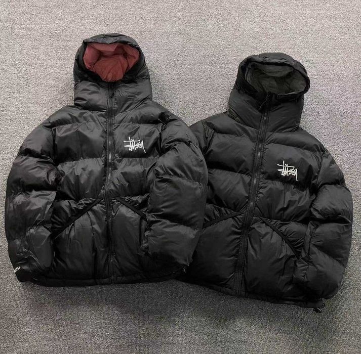 Зимний пуховик stussy micro ripstop | Мужская зимняя куртка