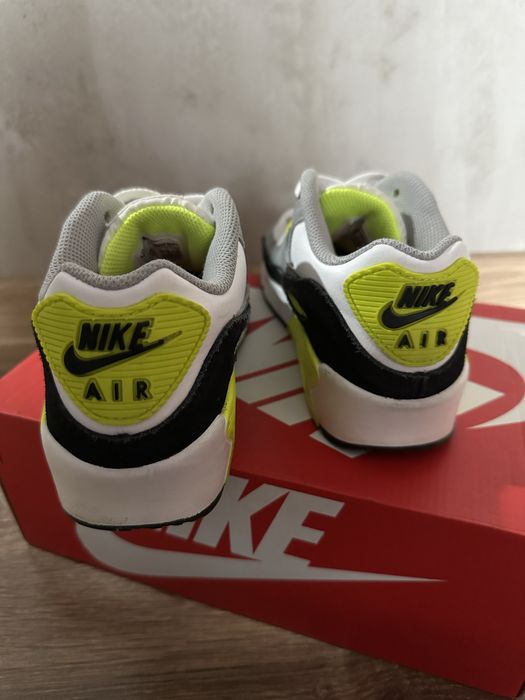 Nike Air Max 90 Ltr Gs Volt White Grey Particle CD6864-101