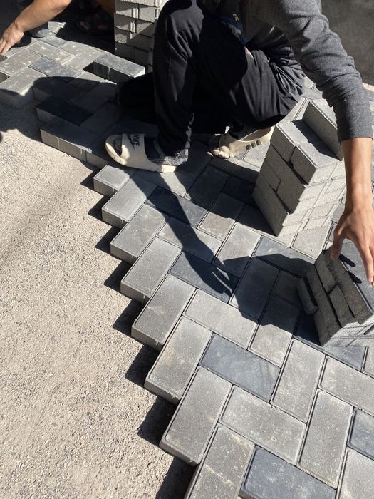 Укладка брусчатки