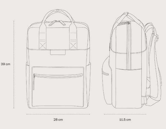 Rucsac Kapten & Son, Bergen Cloud Sandstone - 15l