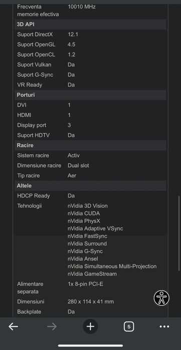 Gigabyte GeForce GTX 1080 Windforce OC 8GB