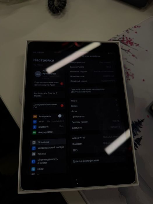 Ipad 9 , 256 GB.
