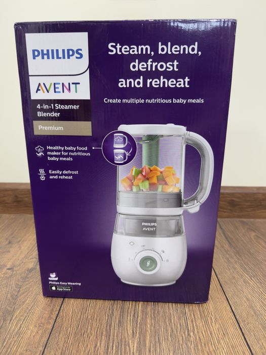 Philips Avent 4 в 1 уред за готвене на бебешка храна – готви, пасира, размразява и затопля