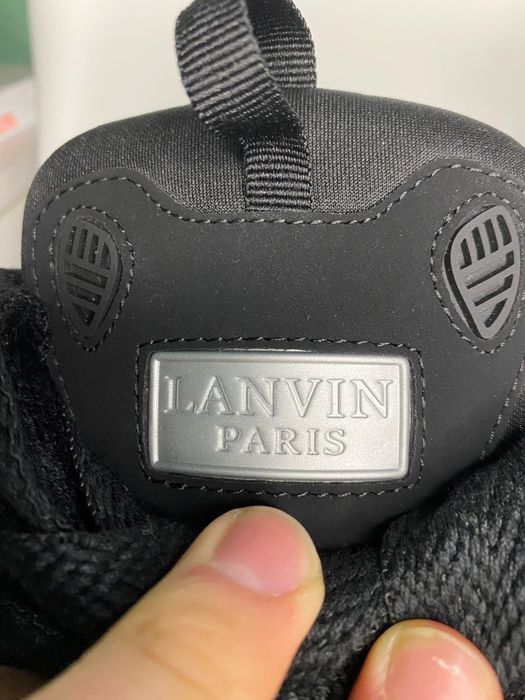 Lanvin Curb Sneakers Plain Black