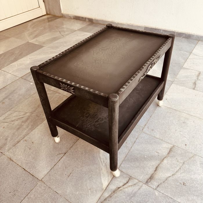 Винтидж сервираща маса на колелца – Art Deco, 30–40-те години