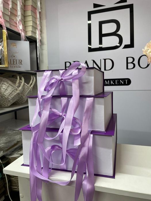 Книжка коробка с лентой