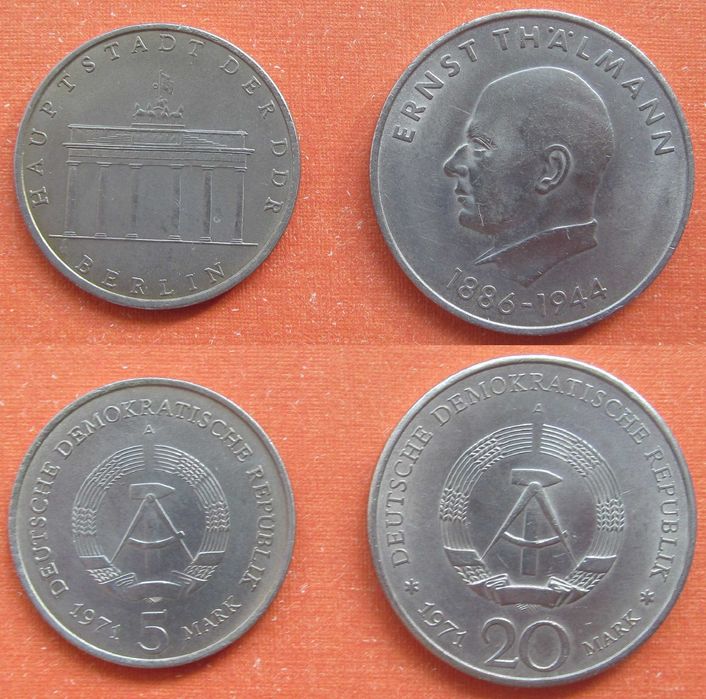 ГДР 5 монет юбилейные