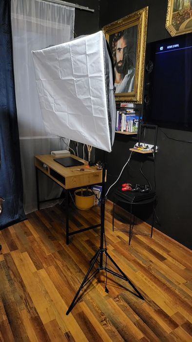 Софтбокс + лампа