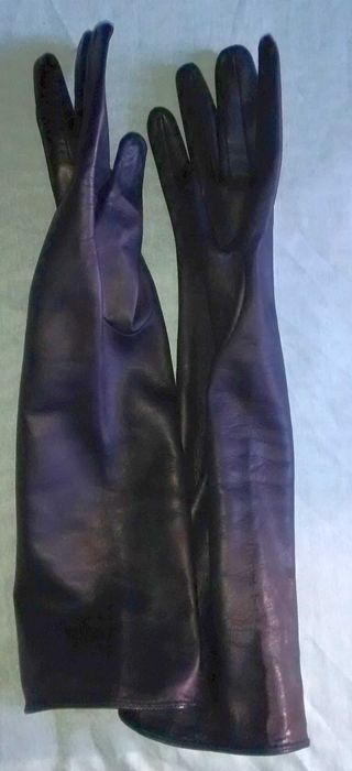 Manusi lungi piele 40 cm, piele nappa, marimea 6.5, 7, 7.5