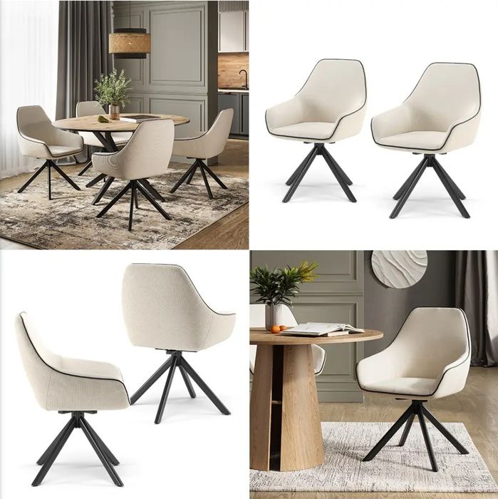 Тапициран въртящ се стол Vicco Eleganza 8317