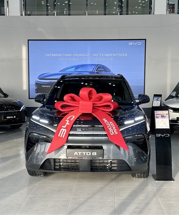 BYD Atto 8 Farg’ona Nalichiyada DM-P AWD Full complektasiya