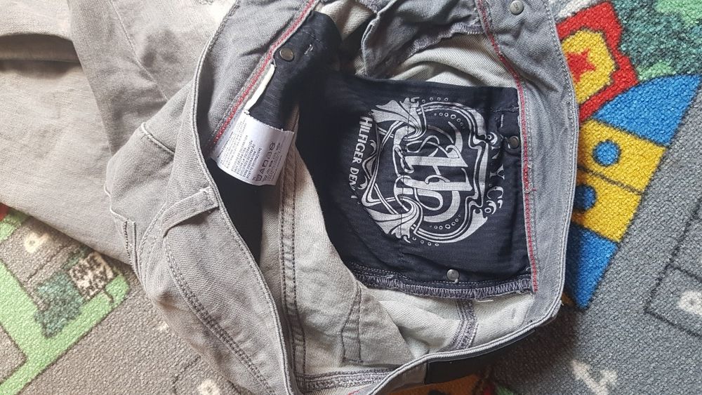 Blugi originali Hilfiger , gri TRANSPORT GRATUIT