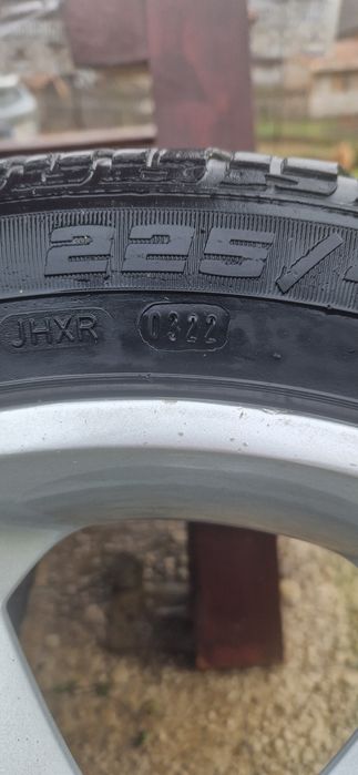 Vând jante R17 Opel Astra H/ Zafira B cu anvelope 225/45 R17