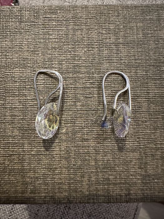 Сребърни обеци Ag 925 с кристали Swarovski