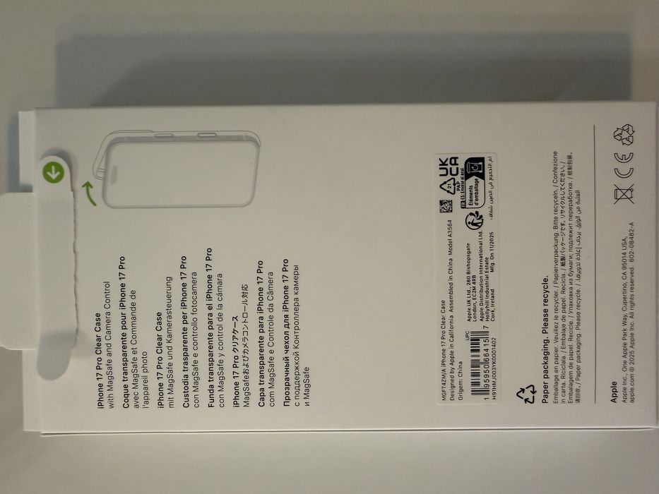 Iphone 17 pro Apple Clear Case Magsafe