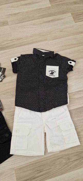 Детски комплект риза и къси панталони Polo