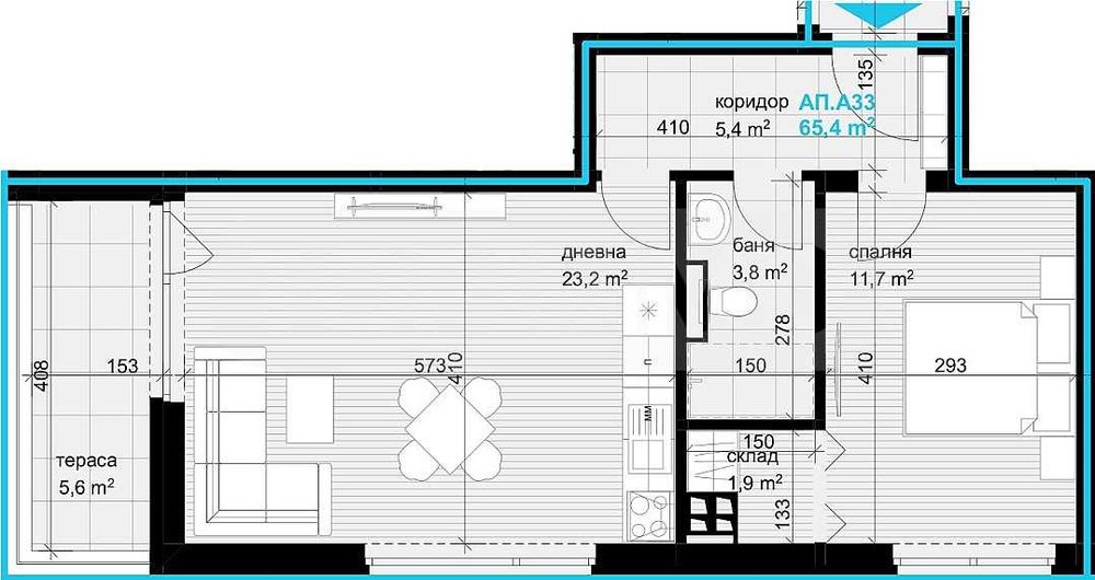 Продава се Двустаен апартамент в Варна, Аспарухово - 76 кв.м за 1324 €/кв.м - Снимка #1