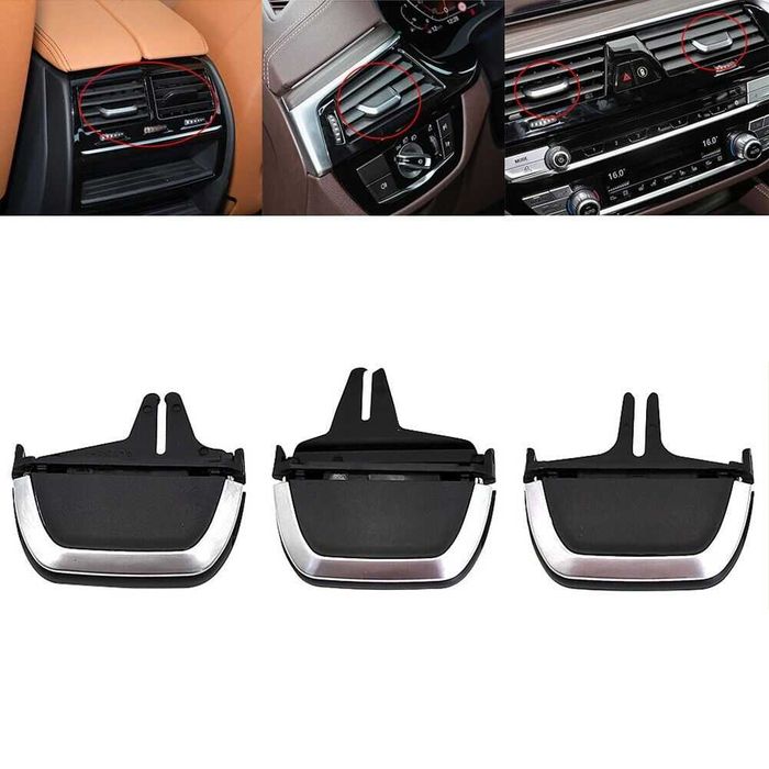 Щипка въздуховод BMW G30 G38 G32 БМВ 5 серия копка копче хром лайсна