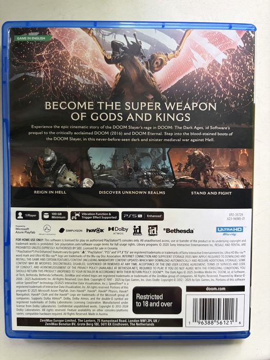 Doom the Dark Ages PS5