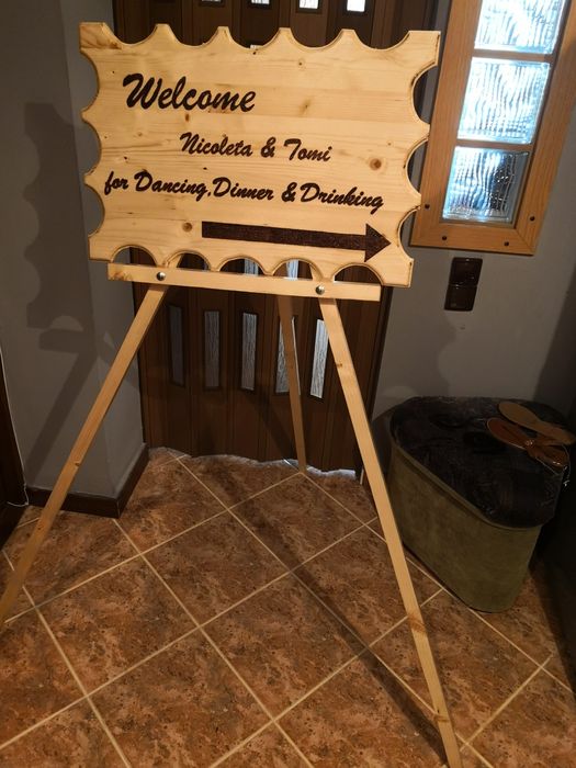 Realizăm pancarte pentru nuntă/botez/onomastice și leagăne de copii