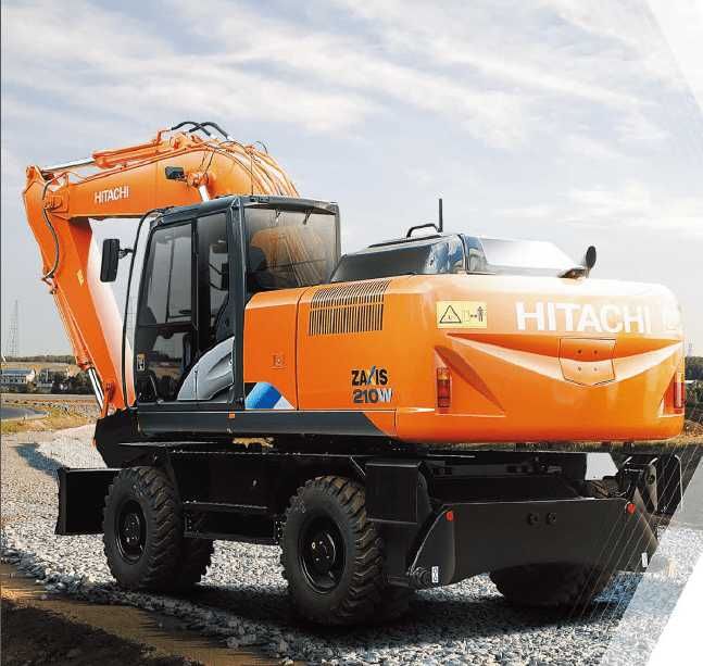 Колёсный экскаватор HITACHI ZX210-5A (Япония)