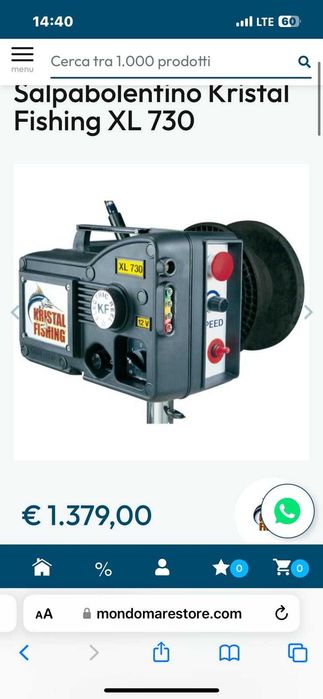 Kristal Fishing XL 730 mulinello electric