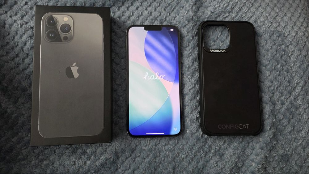 iPhone 13 Pro Max 256GB  – baterie noua, husa Mobilfox Pro Shock
