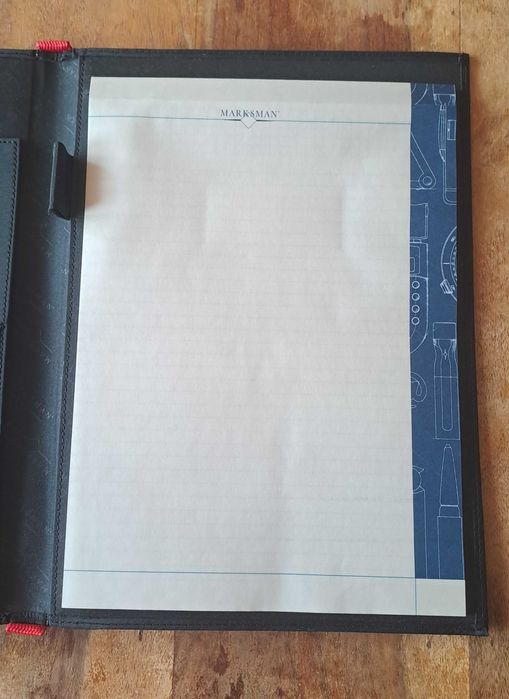 папка луксозна за документи черен червено без/с цип  Марксман Marksman