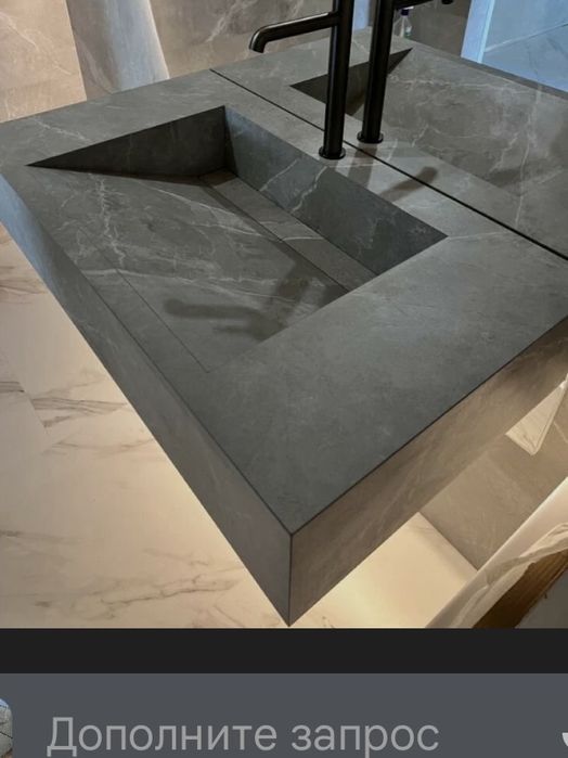Изготовление раковин из керамогранита