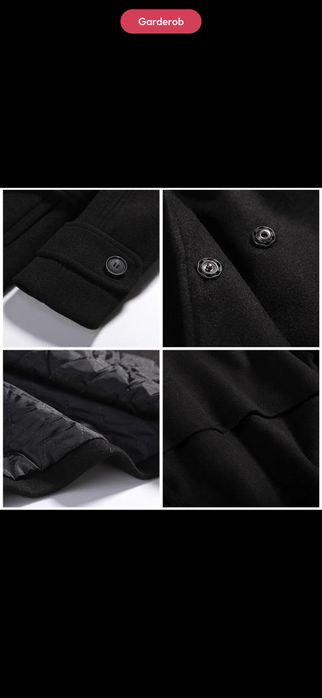 Пальто черное, размер S-M.