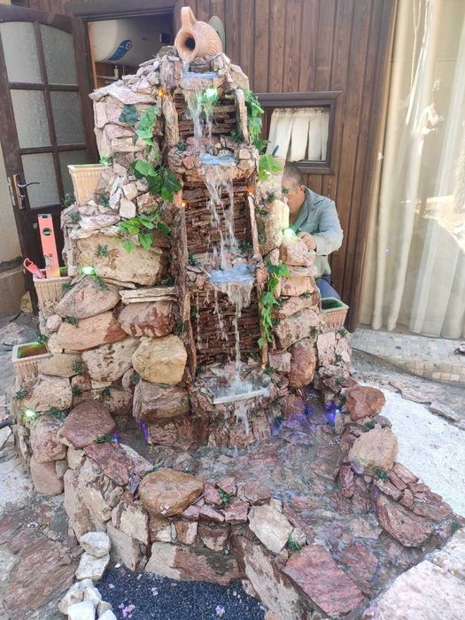 Пруд Водопад. Можно для рыбок  с пультом управления