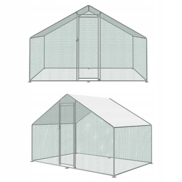 Птичарник 3х2м Клетка за пилета Кокошарник кокошарници клетки кокошки