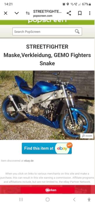 Vand motocicleta Kawasaki zx9r