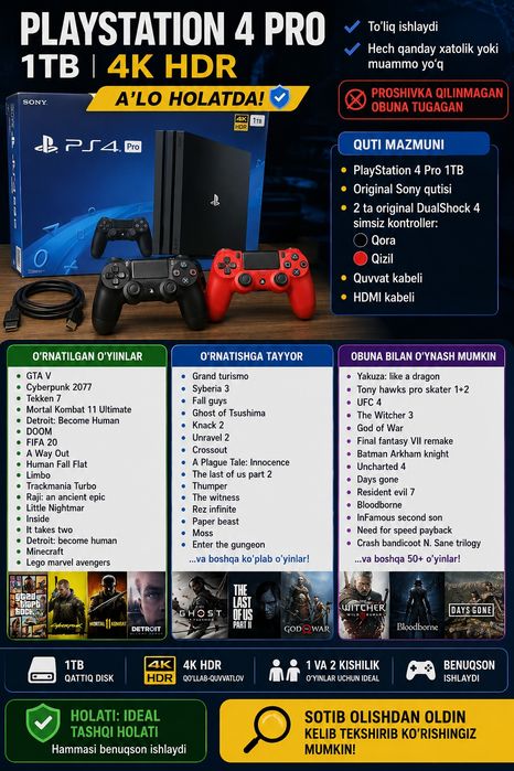 Playstation 4 pro CUH-7216B