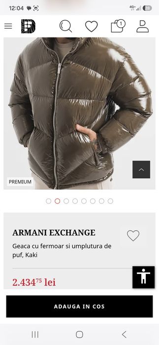Geacă  barbati Armani Exchange, mărimea S .
