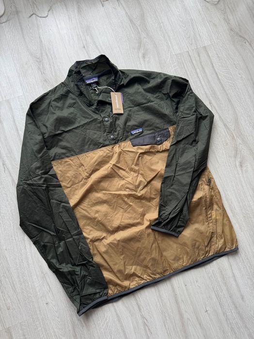 PATAGONIA Patagonia Houdini Snap T Pullover Size: L Khaki Sport