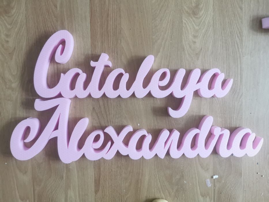 Nume volumetrice din polistiren botez cununie petrecere